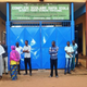 In Guinea, people stand outside a school as students return to classes Jan. 19, 2015, after nearly four months of recess because of the Ebola outbreak.
CELLOU BINANI/Getty Images